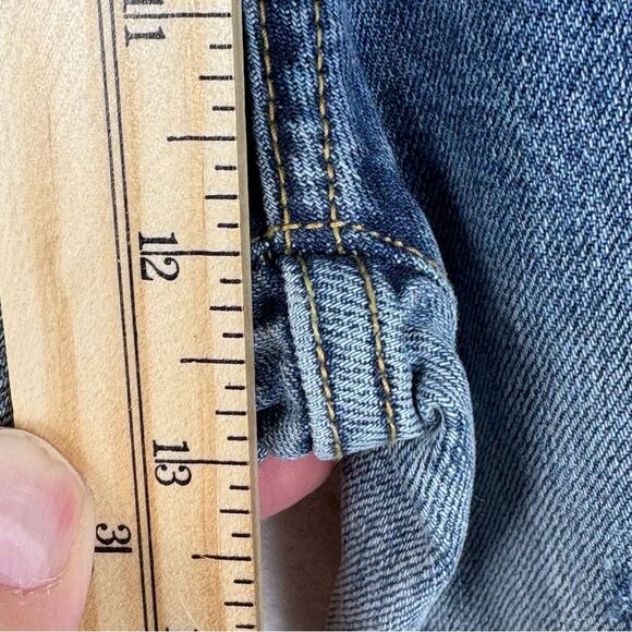 Ann Andelman Rinestone Blue high-waisted wide leg jeans Sz 25 Glam Relaxed - Picture 13 of 14